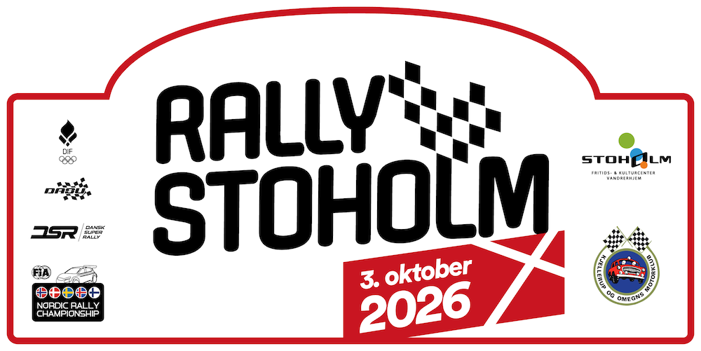 Rallystoholm rallyplade 2026 dato 1000px